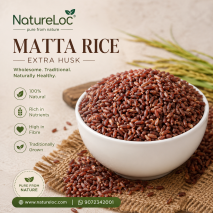 Red Rice - Kerala Matta Rice With Extra Husk (Nadan Kuthari) 
