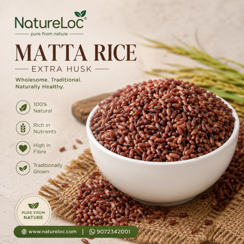 Red Rice - Kerala Matta Rice With Extra Husk (Nadan Kuthari) Red Rice - Kerala Matta Rice With Extra Husk (Nadan Kuthari)