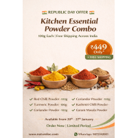 Kitchen Essential Powder Combo – Republic Day Special | 100g Each | Free Shipping Kitchen Essential Powder Combo – Republic Day Special | 100g Each | Free Shipping