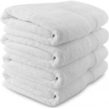 White Bath Towel - White Spa Turkey Towel (Soft White Thorth)