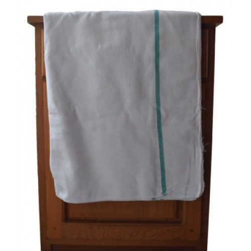 Thorth - Kerala  White Cotton Bath Towel 