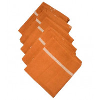 Thorth - Kerala Bath Towel Saffron Kaavi Colour