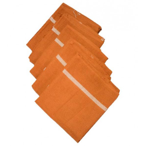 Thorth - Kerala Bath Towel Saffron Kaavi Colour