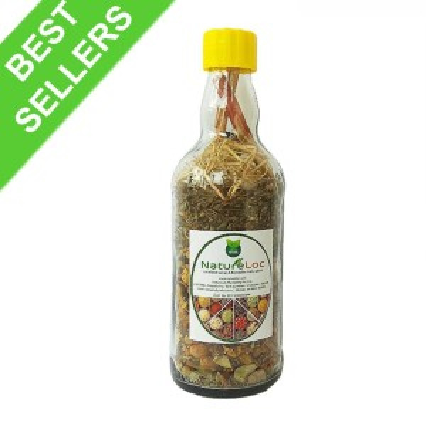 Buy Ayurvedic Herbal Hair Oil Mix Bottle Online - NatureLoc