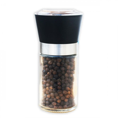 Black Pepper in Hand Grinder Bottle