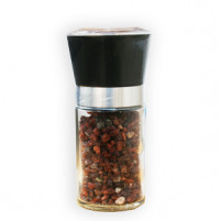 Black Salt in Hand Grinder Bottle