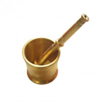 Brass Mortar And Pestle (Idikallu)  