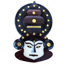 Wooden Home decor - Kathakali Face 