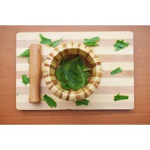 Mortar and Pestle-Wooden morter and pestle (crusher)